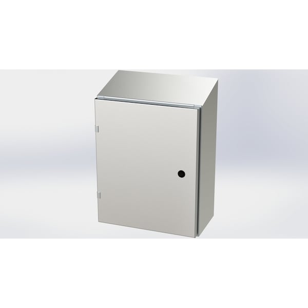 1/4 Turn Latch Electrical Enclosures, 20 in H, 8 in D, 16 in W, NEMA 3R, 4, 4X, 12, 13